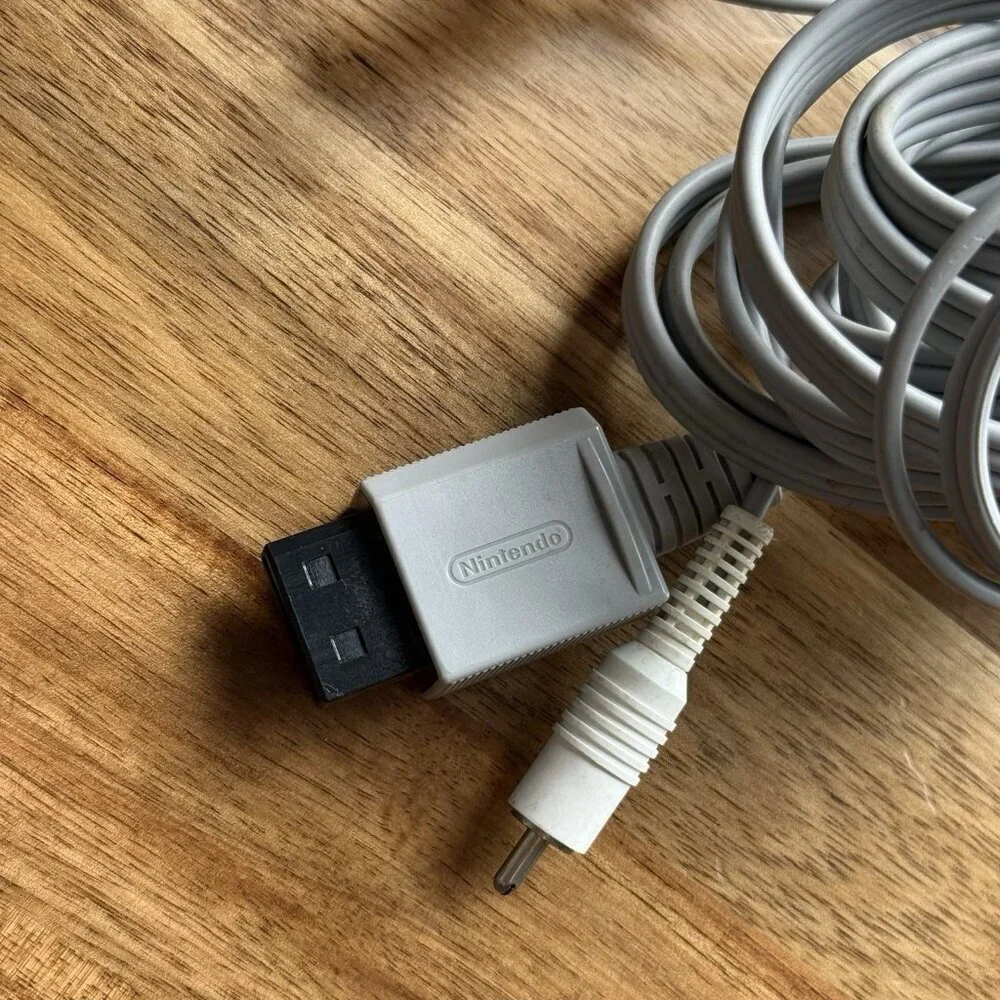 OEM Nintendo Wii AV RCA Audio Video Composite Cable TV Connecting Cord RVL-009